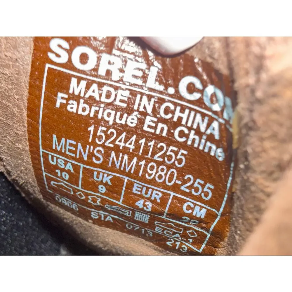 Sorel Men’s 10 Greely Waterproof Brown Suede Chelsea Boots Gorpcore Great Tread
